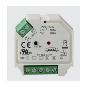 Controlador DIM TRIAC PUSH / DALI 240Vac 1 X 400W