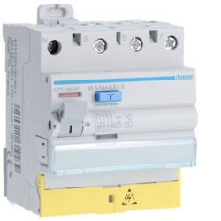 CPC863F - Int.dif 3P+N 63A 300mA S AC c/bornes des HAGER EAN:3250611619239