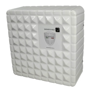 DEFENDERTECH Fog Generator - 2 Ajax Relays installed for arm and firing - 830 m3 in 60 " - Battery not included - up to 6.5 minutes of capacity - leaves no tracks after the shot