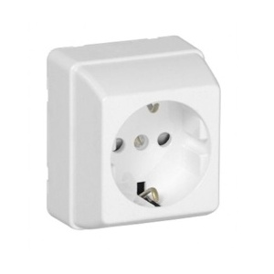 Efapel - 37132CVM Schuko -Platte mit rotem Außenstücken - 5603011566852