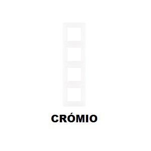 EFAPEL - 42940TCR ESPEJO CUÁDRUPLE CROMADO - 5603011643096