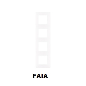 EFAPEL - 42940TFA ESPELHO QUÁDRUPLO FAIA - 5603011643102