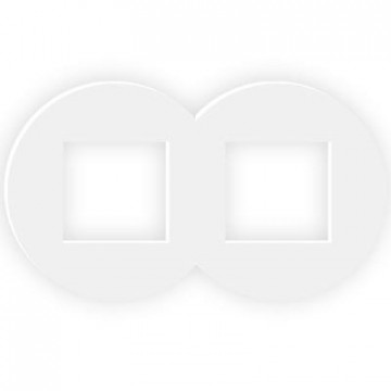 Efapel - 43920TBM Double miroir dessin Siza Vieira White Mate - 5603011641979