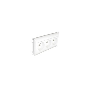 EFAPEL - 45267CBR TOMADA TRIPLA FRANC C/OBTUR L75 - 6 MÓD BRAN - 5603011566241
