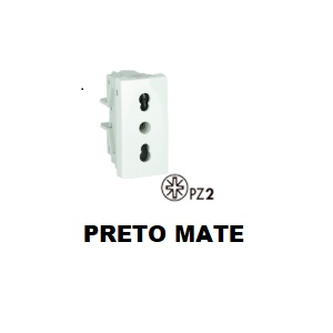 EFAPEL - 45421SPM TOMADA ITALIANA 10/16A C/OBTUR 1 MÓD PT MATE - 5603011616144