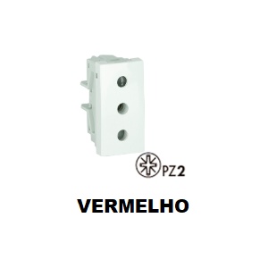 EFAPEL - 45425SVM TOMADA ITALIANA 16A C/OBTUR 1 MÓD VERMELHA - 5603011612627