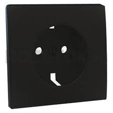 Efapel - 50631TPM Schuko Black Mate Center - 5603011628413