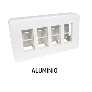 EFAPEL - 83413SAL WORKING POST 4X4 MOCD ALUMINA - 5603011643881