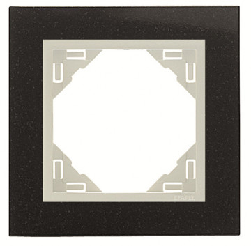 Efapel - 90910TPG SIMPLE MIRROR BLACK MATE / ICE - 5603011607678