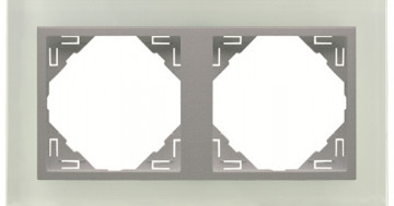 EFAPEL - 90920TCA Double Mirror Crystal / Alumina - 5603011554002
