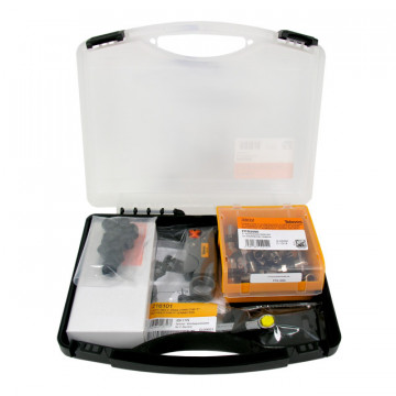 Equipo de Conexión a Cables Coaxial TSH – Haragán de transporte qué incluir: 50xConectores "F" Compresión(árbitro. 3802), 1xDescarnador (árbitro. 2145), 1xFerramenta (árbitro. 216301), 1xChave Maleficio-11 (árbitro. 216101) e 10xCapuchões (árbitro. 418001)
