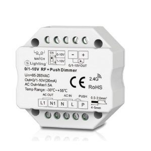 ESL6912-100100900014-Dim converter 0/1-10v-push dim 85-265vac 1.5a RF