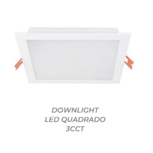 ESL7340CCT - 100100200101 - Downlight Square LED 40W 3CCT WHITE