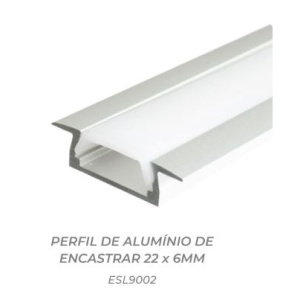 ESL9002 - 100101000002 - Profile for LED tape w/matte diffuser
