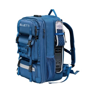 Estação de energia para mochila 42L - Capacidade 268Wh - Potência de saída 300W - Saídas e formas múltiplas de recarregar - 4000 ciclos de vida - Controlo através da aplicação