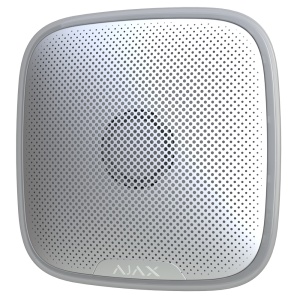 Estrutura para sirene exterior - AJ-STREETSIREN-W - Fácil instalação - Inclui SmartBracket - Plástico ABS - Cor branco