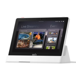 Eufy Smart Display E10 - Panel táctil IPS de 8 pulgadas de HD - Visualización simultánea de 4 cámaras en vivo - WiFi 6 dual band / Batería de 4050 mAh - Almacenamiento local ampliable hasta 512 GB - Compatibilidad nativa con el estándar Matter