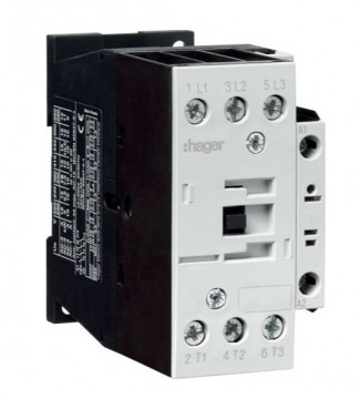 EV03810E - 3p +1 contactor at 38A 24 -27 VDC Hager EAN: 3250612236084