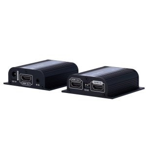 Extenseur actif HDMI - Emitte et récepteur - prend en charge la résolution 1080p à 60Hz à 70 mètres - prend en charge 4k @ 30Hz Résolution à 40 mètres - sur UTP Cat Cable 6/6A / 7 | Transmet le signal IV - DC 5 V Food in Emittez et Poe dans le récepteur
