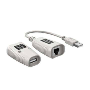 Extenseur USB - 1 émetteur USB A RJ45 - 1 récepteur RJ45 à USB - Conformité maximale 50 m - Plug and Play