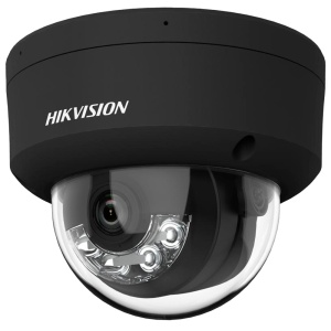 Hikvision – IP-Dome-Kamera aus der PRO-Reihe – 6 Megapixel Auflösung (3200 x 1800) – 2,8 mm Objektiv | Dual-Array-Mikrofon – Hybridlichtreichweite 30 m | PoE | MicroSD | IP67 – AcuSense | MD2.0 | Audio | Alarme | IP67 | IK10