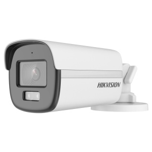 Hikvision - Câmara Bullet 4en1 Gama VALUE - Resolução 3K (2960x1665) - Objetiva 3.6 mm | Gama de luz híbrida 40 m - Áudio sobre coaxial | Microfone integrado - IP67