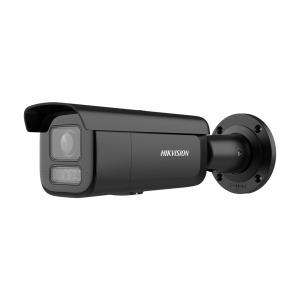 Hikvision câmara Bullet IP gama PRO - Resolução 8 Megapixel (3840x2160) - Lente varifocal motorizada 2.8~12 mm - Luz híbrida 60 m | MD 2.0 | Face Detection - Áudio | Alarme | Microfone | Flash dissuasor - AcuSense | PoE+ | IP67 | IK10 | MicroSD | Preto