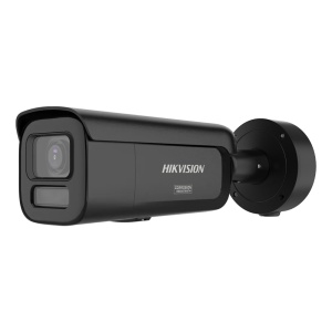 Hikvision câmara IP Bullet gama PRO ColorVu3.0 - Resolução 6 Mpx | PoE IEEE802.3at - ColorVu3.0: imagem a cores HIKAI-ISP F1.2 1/1.8" - Lente 2.8~12 mm | Sirene e flash dissuasor - Luz híbrida até 60m | Microfone - Alarmes | Áudio | IP67 | IK10 | NEMA 4X