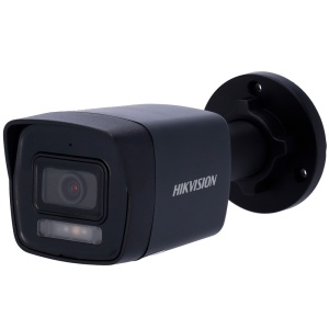 Hikvision IP-Bullet-Kamera – Wertebereich – 4 MP Auflösung – 2,8 mm Objektiv – 30 m Hybridlicht | WDR 120 dB – Bewegungserkennung 2.0 – integriertes Mikrofon | PoE | IP67