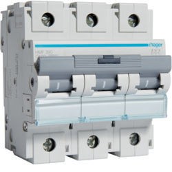 HMF390 - Disjuntor 3P 100A C 10kA 4,5M HAGER EAN:3250613231040