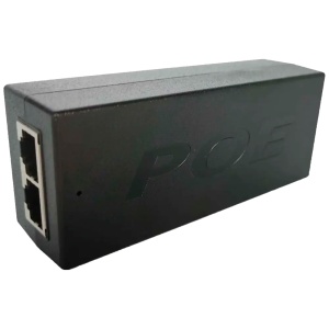 Injetor PoE passivo de alta eficiência. - Compatibilidade com a tecnologia PoE passiva. - Possui 2 portas RJ45 (Entrada/Saída). - Fornecimento de energia estável até 12 W. - Transferência de dados Gigabit 10/100/1000M. - Otimizado para ligações de rádio R