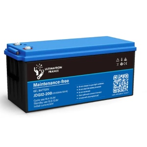 JDG-12-200 -BATERIE 200AH 12V GEL DÉCHAGE LENS-ULTIMATRON