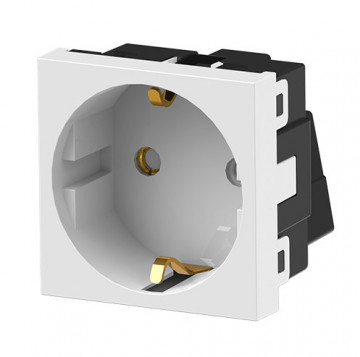 JSL Schuko Patch 16 A/250V 2P+T (White) Price by un.