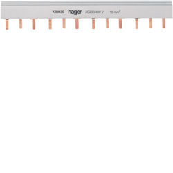 KB363C - Pente de lig. 3P 63A (pont.) 10mm² 24M HAGER EAN:3250613720124