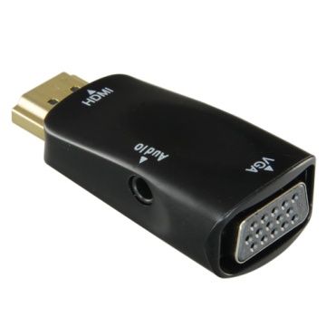 L'adaptateur HDMI A VGA + Audio - Passif, n'a pas besoin de nourriture - convertit une sortie HDMI en Audio VGA + - Résolution 1080p / 720p - Entrée HDMI - VGA + Sortie audio