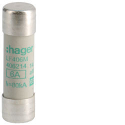 LF406m - Fuse 14x51 AM 6A 690V HAGER EAN: 3250614062148