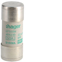 LF550m - Fuse 22x58 AM 50A 690V HAGER EAN: 3250614062308