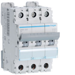 MMN325 - Criador magnético 3P 25A 20kA 3M HAGER Ean:3250614440212