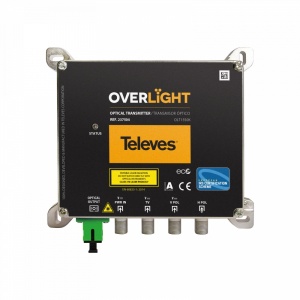 Módulo Transmissor CWDM Ótico Overlight para Interior "SC/APC" 9dBm 64 utilizadores 3e: 2x 290...2340MHz(Sat) – RF(Terr.), 1s: 1550nm(Sat+Terr)