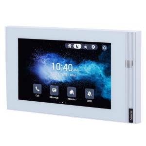 Monitor Linux para videoporteiro - Ecrã IPS de 7" | Montagem em superfície - Áudio bidireccional Crystal Clear | Easy UI - TCP/IP, PoE, WiFi, SIP standard - Manutenção via cloud - Ligação de monitor e placas via Cloud