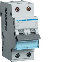 MWN250 - Interruttore automatico 2P 50A C 3kA 2M HAGER EAN:3250614330650
