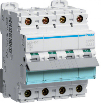 NDN400 - 4P Breakdown 0.5a D 10/15ka 4m Hager EAN: 3250614611834