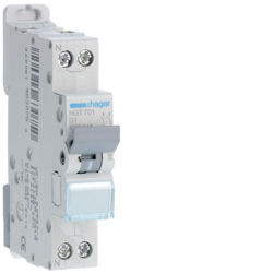 NGT701 - Interruttore automatico 1P+N 1A D 6/10kA 1M HAGER EAN:3250614630750