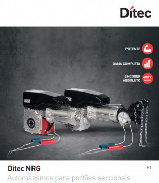 NRG140TXE - NRG - 140 nm dreiphasige elektromechanische Aktuator mit absolutem Encoder für industriell geschnittene Tore (mit manuellem Kettenverriegelungs- und Manöversystem - Motorhalter -Steigbügel nicht enthalten)
