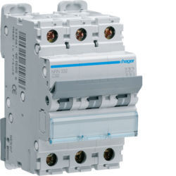 NRN332 - Breaker 3p 32a C 20ka 3m HAGER EAN: 3250614645198
