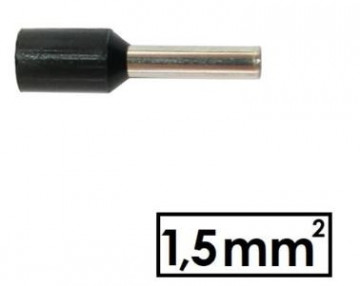 OFIS14B - Einfache Spitze isoliert 1,5 mm2 schwarz (100 un) omnium elektrisch