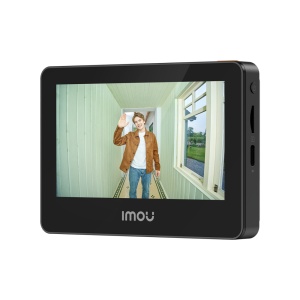 Olho mágico inteligente AOV VD1 5MP - Wi-fi 6 Dual / 4800mAh - Lente 3.6mm / Ecrã 4,3" - Área de deteção personalizável - IMOU SENSE humanos em modo AOV - Para utilização em interiores/Adequado para olhos mágicos tradicionais