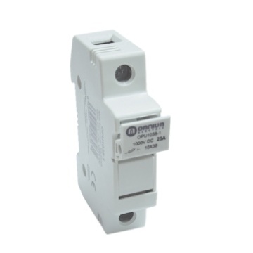 OPU1038-1 – SICHERUNGSBASIS 1 POLIG 10X38MM 2-32A 1000V-DC / 500V AC OMNIUM ELECTRIC