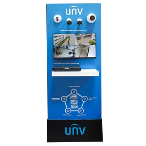 Painel de visualização Uniview - CCTV 4K - As tecnologias mais avançadas - Switch com conexão à Internet - Plug &amp; Play - Stand incluído