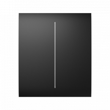 Panel táctil a cambiar de luz par - Compatible con AJ-LIGHTCORE-2G - Retroiliminación LED - Panel central de tocar sin contacto - Color negro - Ajax - Enchufe Cucharón central